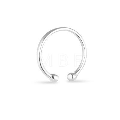 SHEGRACE Simple 925 Sterling Silver Torque Cuff Rings JR95A-1