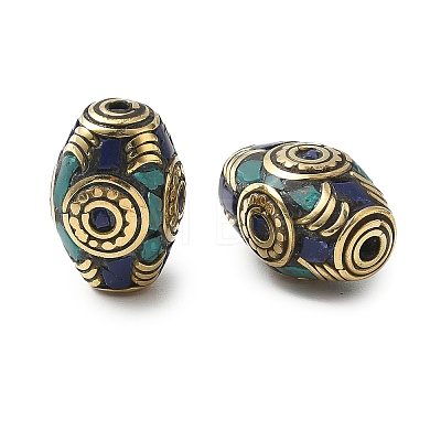 Handmade Tibetan Style Beads KK-Z157-03AG-03-1