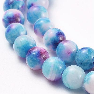 Natural Persian Jade Beads Strands G-H1625-6mm-PR19-1