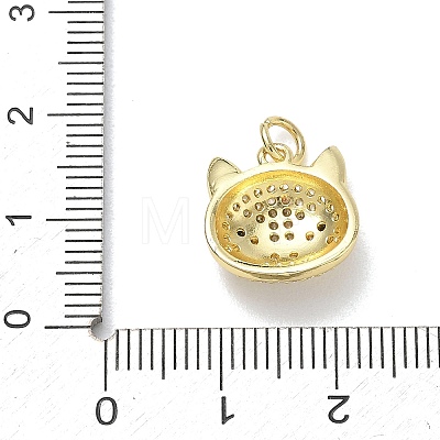 Brass with Rhinestone Charms RB-CBA6830-18G-04-1