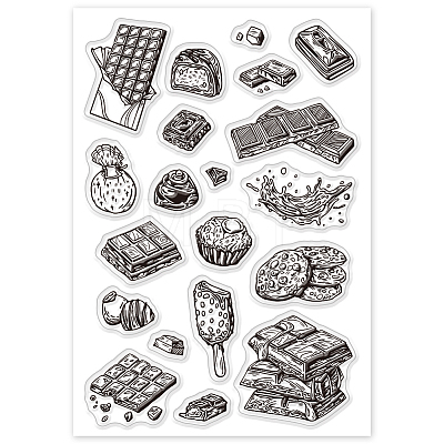 Custom PVC Plastic Clear Stamps DIY-WH0618-0099-1