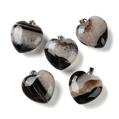 Dyed & Heated Natural Crystal Core Agate Pendants GG-CBACB71-04P-06-1