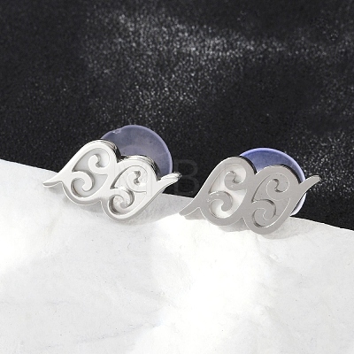 304 Stainless Steel Stud Earrings EJEW-Z089-26P-1