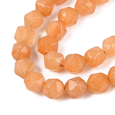 Dyed Natural White Jade Beads Strands G-T139-8mm-46R-1
