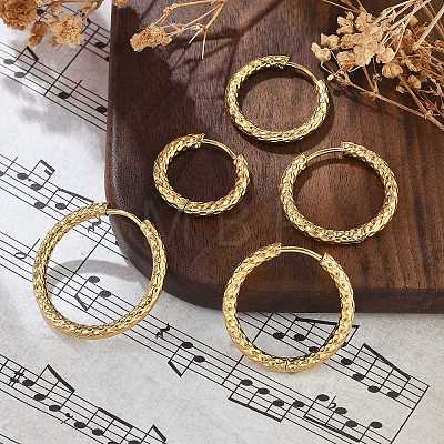 304 Stainless Steel Hoop Earrings EJEW-R017-01G-03-1