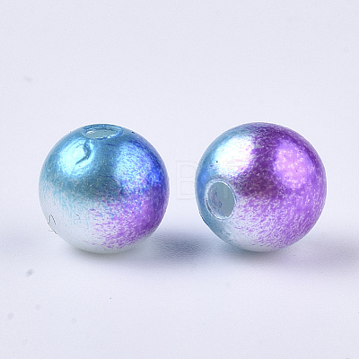 Acrylic Imitation Pearl Beads X-MACR-N001-01D-1