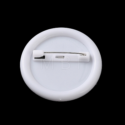 Round Plastic Brooch Base Settings KY-D025-02A-1