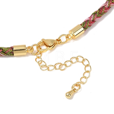 3.5MM Round Nylon Cotton Cord Necklace Making NJEW-C106-03G-1