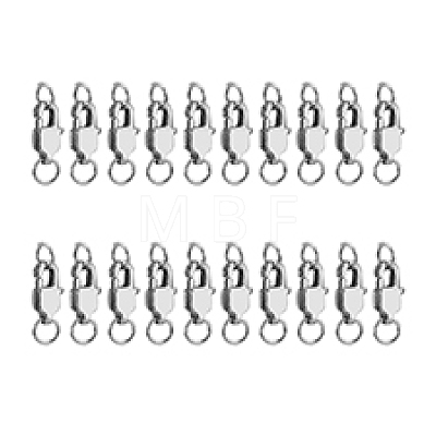 DICOSMETIC 20Pcs Stainless Steel Lobster Claw Clasps STAS-DC0015-61-1