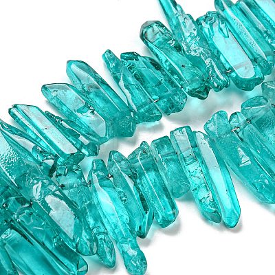 Natural Dyed Quartz Beads Strands G-M412-02-1