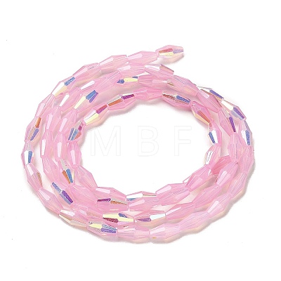 Baking Painted Glass Beads Strands DGLA-D001-01J-1