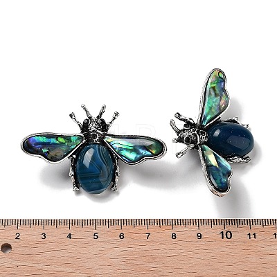 Tibetan Style Alloy Insect Brooches JEWB-A021-03AS-08-1