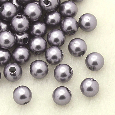 Imitation Pearl Acrylic Beads PL609-09-1