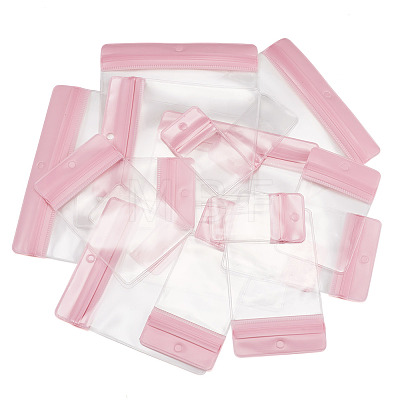 70Pcs 6 Styles Rectangle Transparence EVA Zip Top Gift Bags OPP-TA0001-25B-1