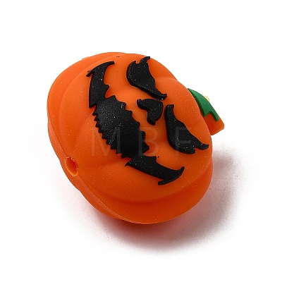 Halloween Silicone Focal Beads SIL-P011-01D-1