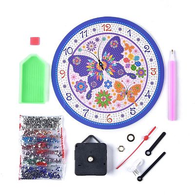 5D DIY Diamond Painting Kits For Clock Making DIY-F054-09-1