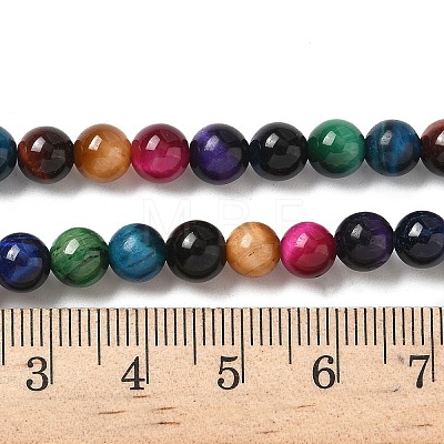 Natural Tiger Eye Beads Strands G-G101-6mm-6-1