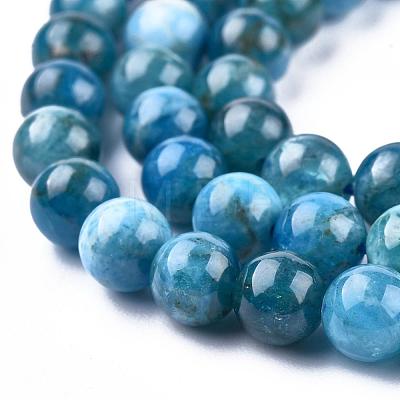 Natural Apatite Beads Strands G-O186-E02-6mm-1