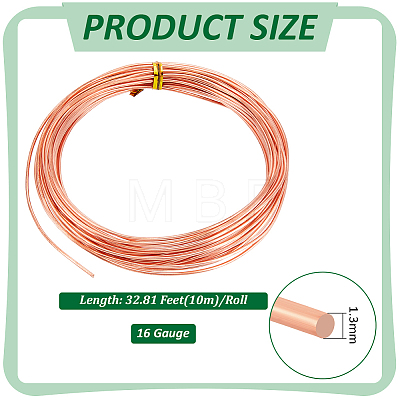Round Copper Wires CWIR-WH0007-17B-C-1