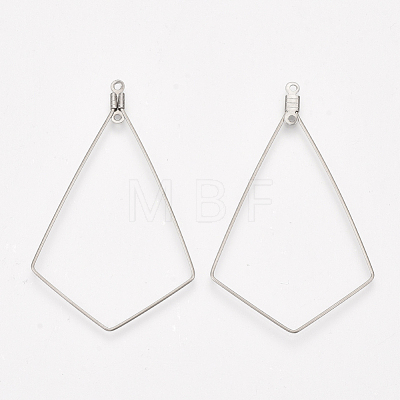 304 Stainless Steel Wire Pendants STAS-S103-09-1