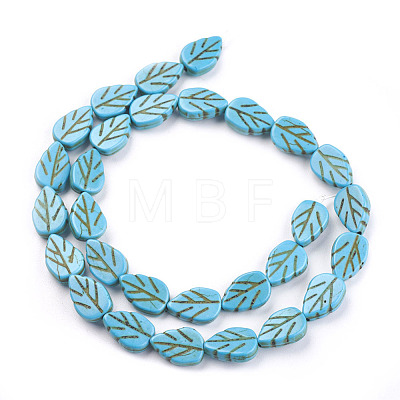 Synthetic Turquoise Beads Strands TURQ-G116-9x14mm-02-1