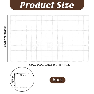 Polyester Plant Trellis Netting for Garden AJEW-WH0609-869-1