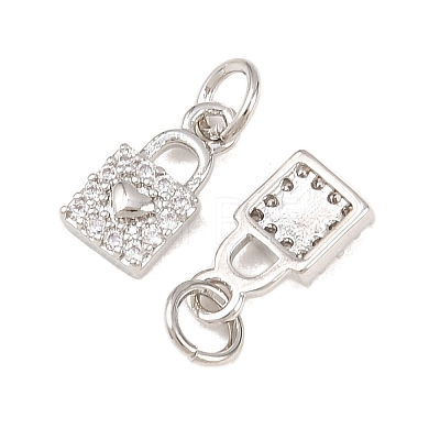 Brass Micro Pave Cubic Zirconia Pendants KK-B167-18P-1