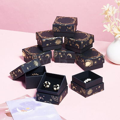 10Pcs Sun Moon Star Printed Cardboard Gift Boxes CBOX-TA0001-21E-1