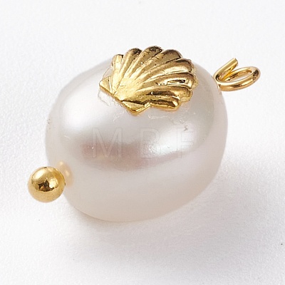 Natural Keshi Pearl Pendants PALLOY-JF00594-03-1