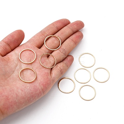 Brass Linking Rings KK-S327-06KC-20mm-1