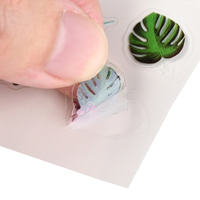 Waterproof Plastic Self Adhesive Stickers DIY-F064-13I-1