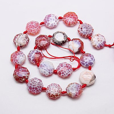 Natural Fire Crackle Agate Beads Strands X-G-G456-10-1