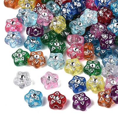 Plastic Star Beads KY-Q002-07-1