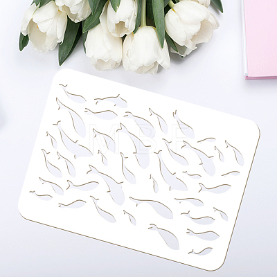 Large Plastic Reusable Drawing Painting Stencils Templates DIY-WH0202-514-1