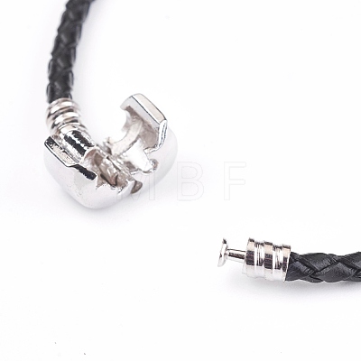 Natural Tiger Eye Beads Cord Bracelets BJEW-O162-G05-1