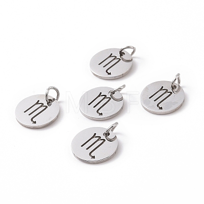304 Stainless Steel Charms STAS-Q201-T445-8S-1