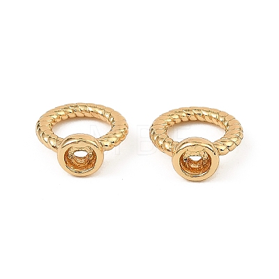 Brass Bead Cap Pendant Bails KK-D106-08G-1