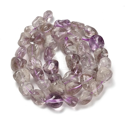 Natural Purple Phantom Quartz Purple Lodolite Quartz Beads Strands G-P497-01E-39A-1