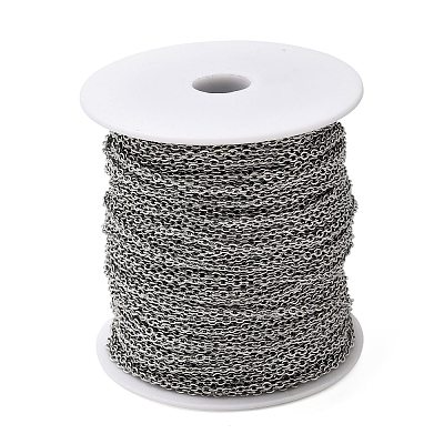 Tarnish Resistant 304 Stainless Steel Cable Chains CHS-Q001-15-100m-1