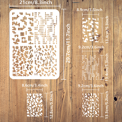 Plastic Drawing Painting Stencils Templates DIY-WH0396-512-1