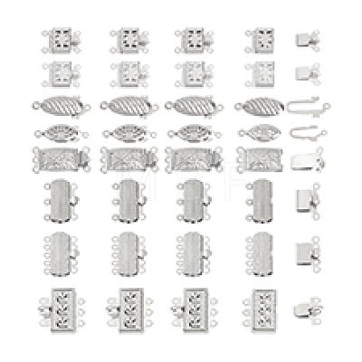 304 Stainless Steel Box Clasps FIND-PH0020-90-1