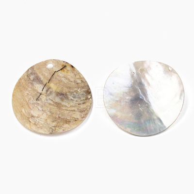 Natural Akoya Shell Pendants SHEL-R048-023-1