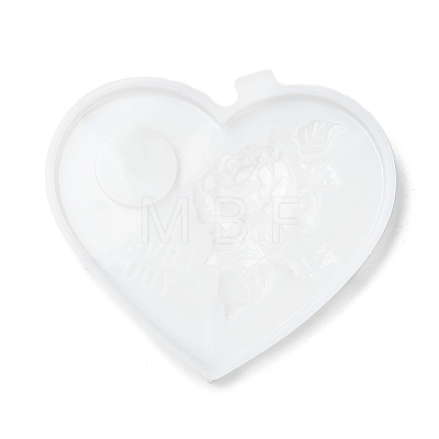 Heart Shaped with Rose Tealight Candle Holder Silicone Molds SIL-Z018-02-1