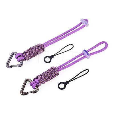 Polyester Cord Ropes Pendant Decorations HJEW-TADJ0022-01B-1