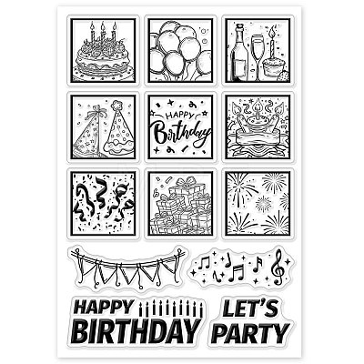 Custom Summer Theme PVC Plastic Clear Stamps DIY-WH0631-0097-1