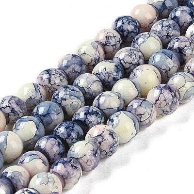 Baking Paint Glass Bead Strands GLAA-H031-01A-09-1