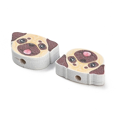Printed Wood Beads WOOD-D289-01H-1