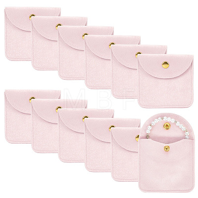 12Pcs Velvet Jewelry Storage Bags with Snap Button for Earrings Rings Bracelets ABAG-UN0001-17A-1