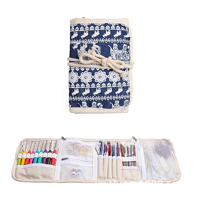 Polyester Empty Bag Roll for Crochet Tool Kits SENE-PW0013-04B-1