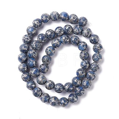Natural Blue Calcite Beads Strands G-K317-A22-1